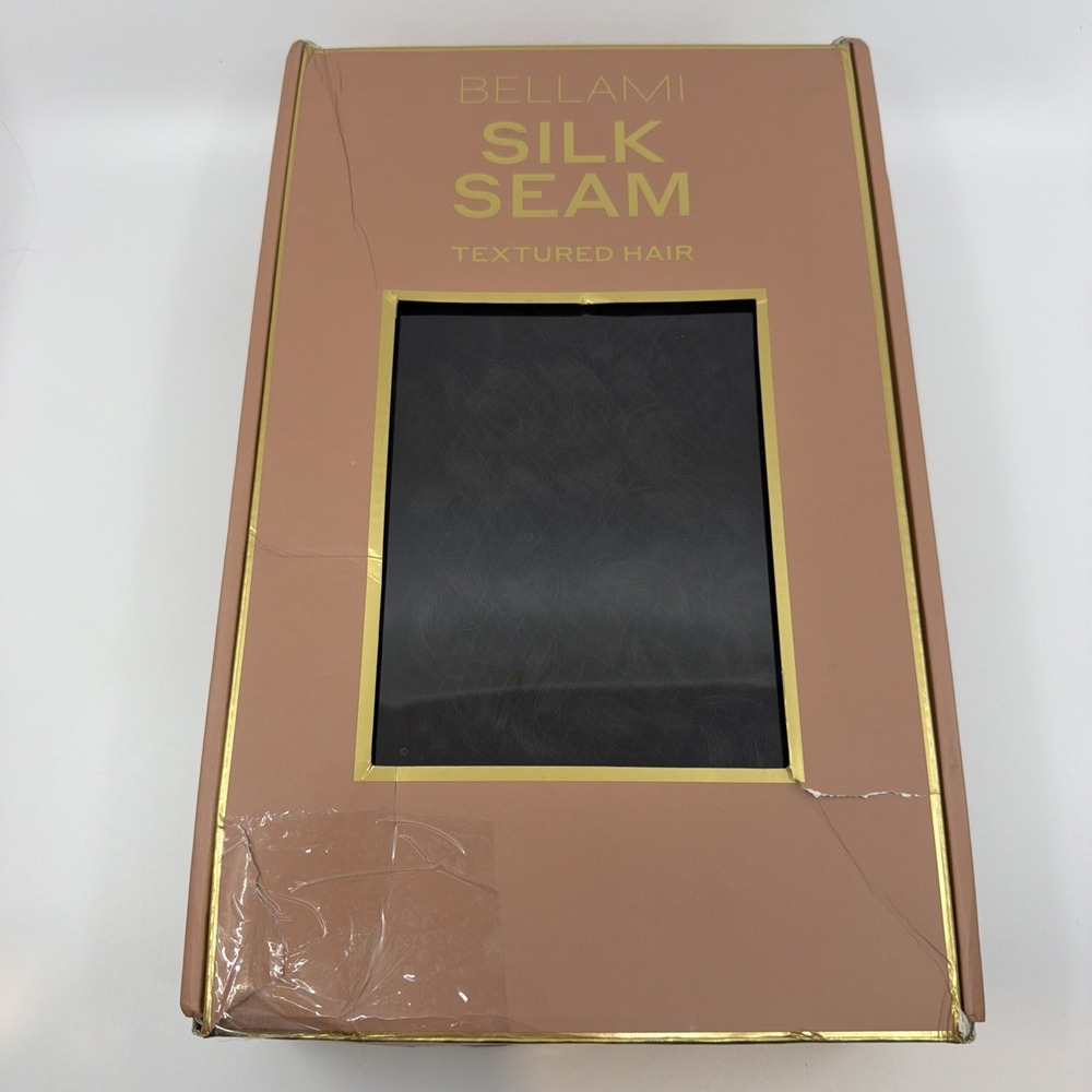 BELLAMI Silk Seam Textured Clip Ins Off Black 3C Curl 20" 230g Open Pre Loved